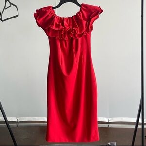 Gracia Red Off-the-Shoulder Dress NWT